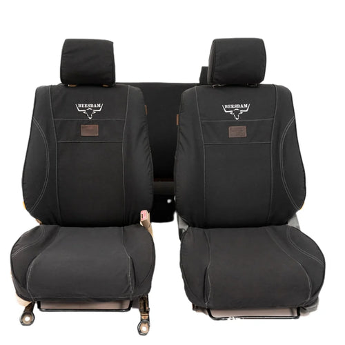 Beesdam Deluxe Seat Cover custom-fit seat covers - Charcoal canvas