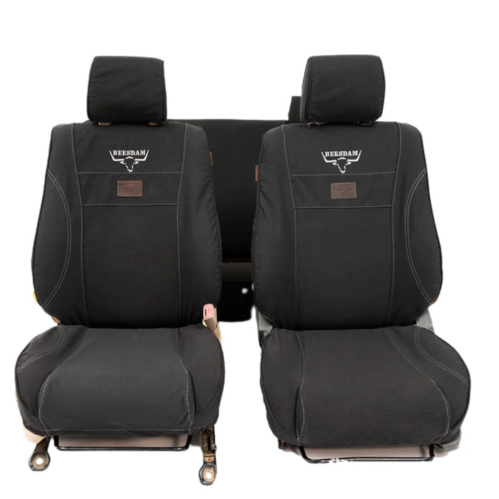 Beesdam Deluxe Seat Cover custom-fit seat covers - Charcoal canvas