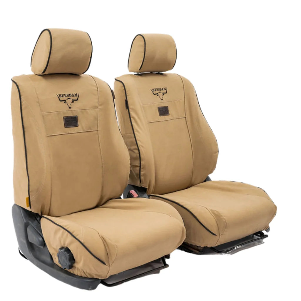 Beesdam Deluxe Seat Cover custom-fit seat covers - Sand canvas