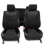 Beesdam Legacy Plus Seat Cover custom-fit seat covers - Charcoal canvas with Black leather